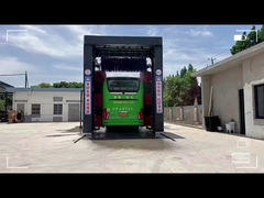 4units of roll over bus washing machines have completed test and start to wash !