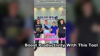 Honored to welcome Kolon Russian customer for a factory visit today！