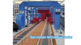 Kolon Low Maintenance Double belt Conveyor Car Wash Equipment 36M 16brushes