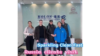 Warmly welcome our Russian clients to visit our factory today!
