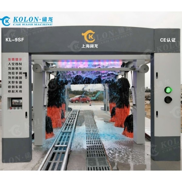 Updated Version Tunnel Continuous Type Long Full Automatic Car Washing Machine For Gas Station Clean More Vehicles