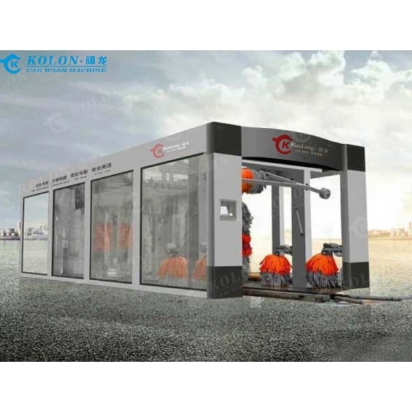 Updated Version Tunnel Continuous Type Long Full Automatic Car Washing Machine For Gas Station Clean More Vehicles