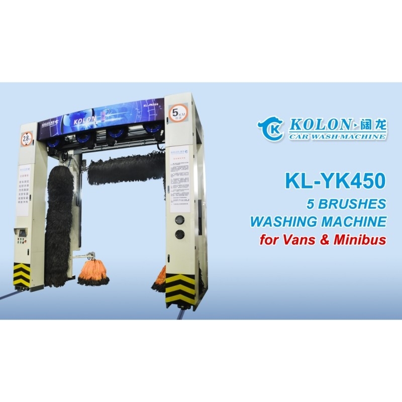 Roll Over 5 Brushes Automatic Bus Washing Machine Blower Fixed KL-YK450 auto bus washer