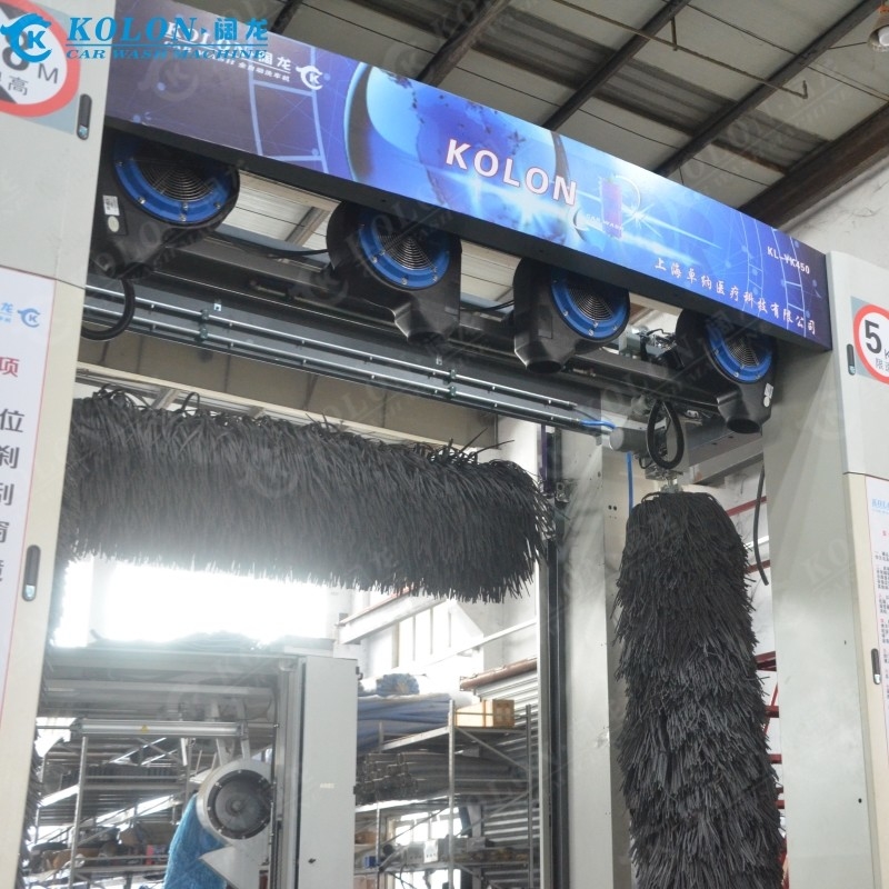 Roll Over 5 Brushes Automatic Bus Washing Machine Blower Fixed KL-YK450 auto bus washer