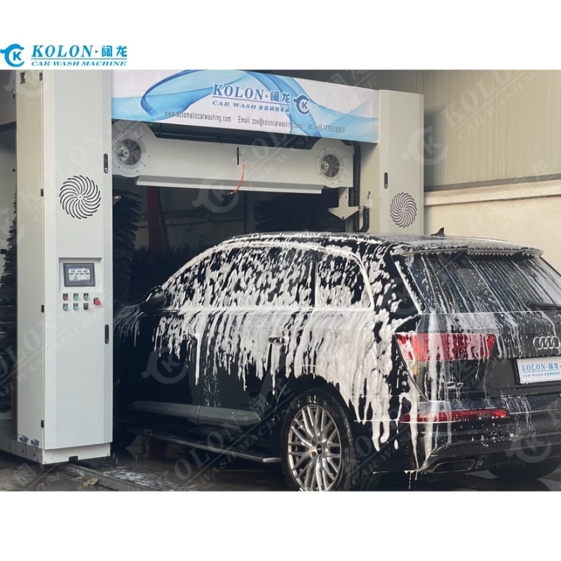 5 Brushes Automatic Rollover Car Wash Machine Blower Automatically Up Down For Car
