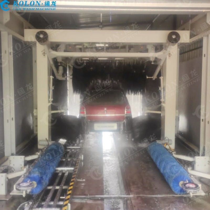 Kolon 13 Brush Tunnel Car Wash Machine Combining Automobile Detergent and Brush Washing for Effective Surface Cleaning length19520mm