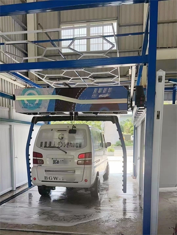 High Pressure Water Jet Touchless Car Wash Machine For Professional Cleaning Dual Arms