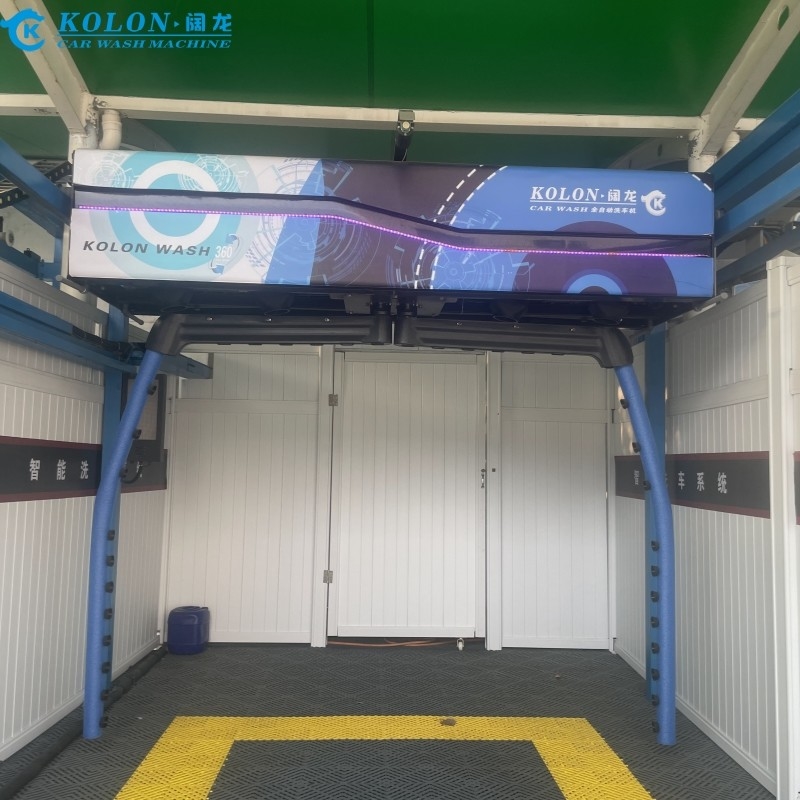 High Pressure Water Jet Touchless Car Wash Machine For Professional Cleaning Dual Arms