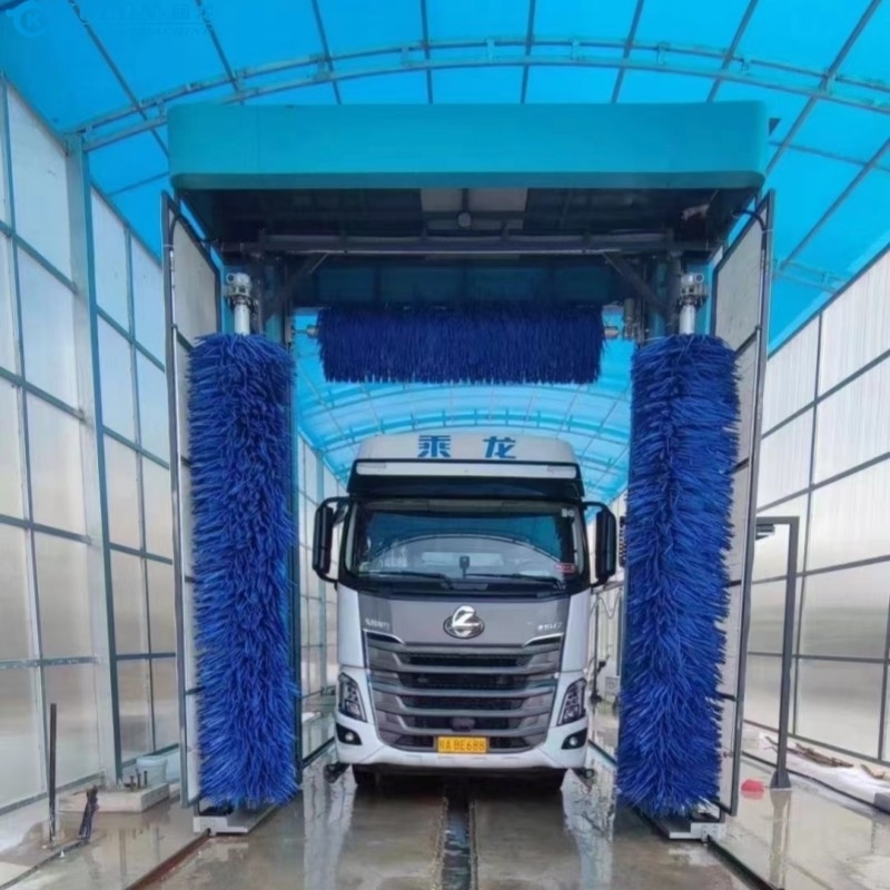 Water Saving Electric Bus Wash System With 80L/Car Water Consumption By PLC Control