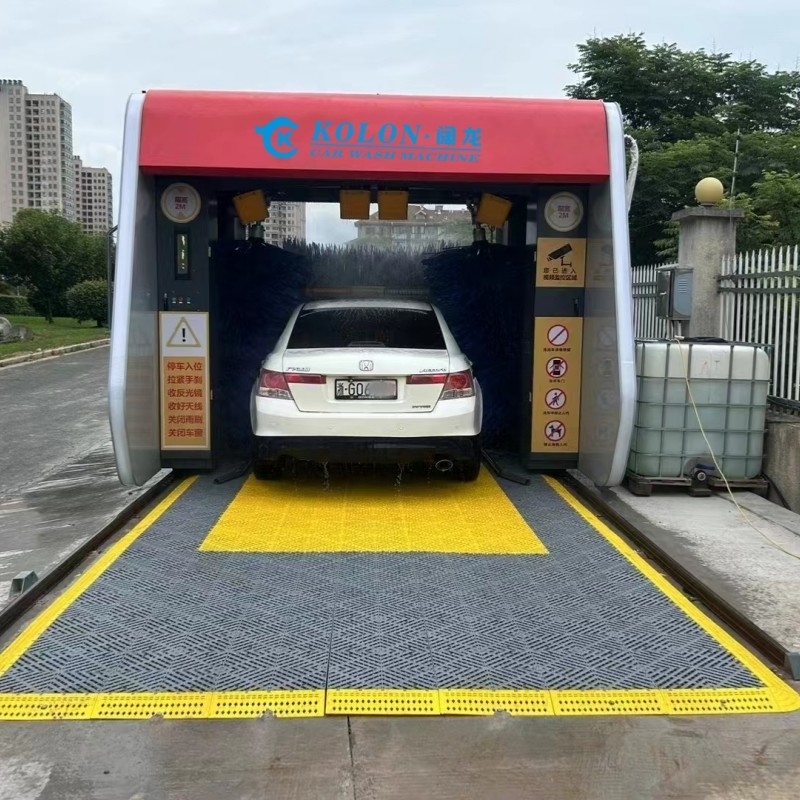 KOLON Water Spraying System Stainless Steel Rollover Car Wash Machine Washing 15 Cars Per Hour