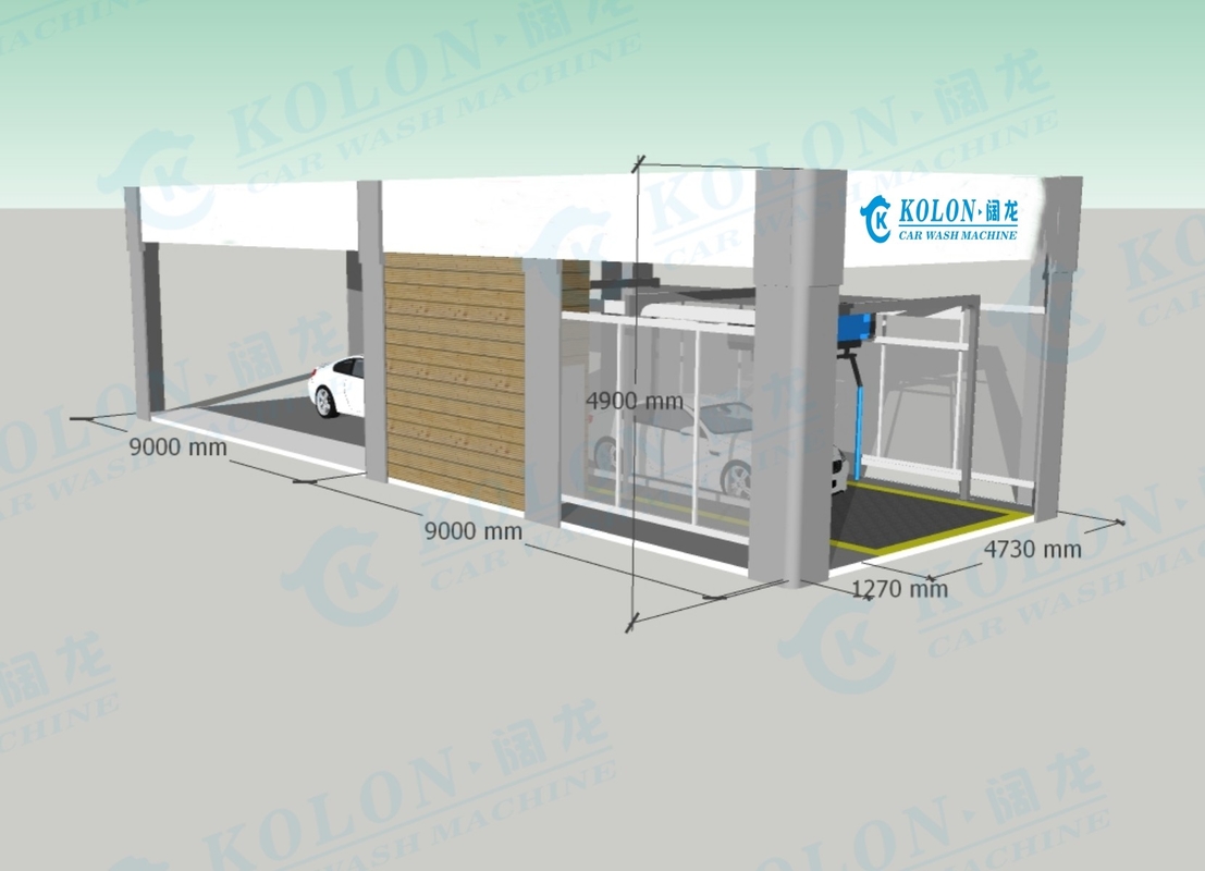 KOLON 380V 24.5kW Adjustable Pressure Touchless Car Washer With High Pressure Washing Function
