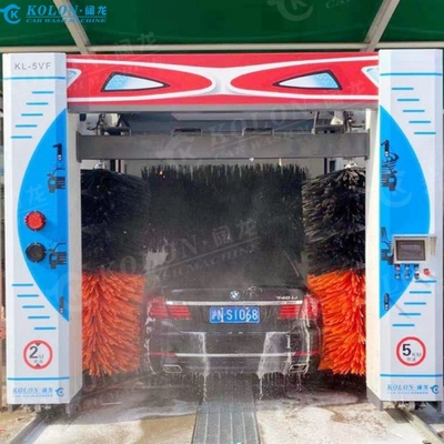5 Brushes Automatic Rollover Car Wash Machine Blower Fixed For Car