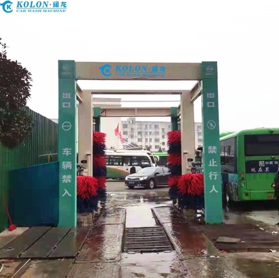5-7 Buses / Hour Bus Wash Machine With 2-3min/car Cleaning Speed